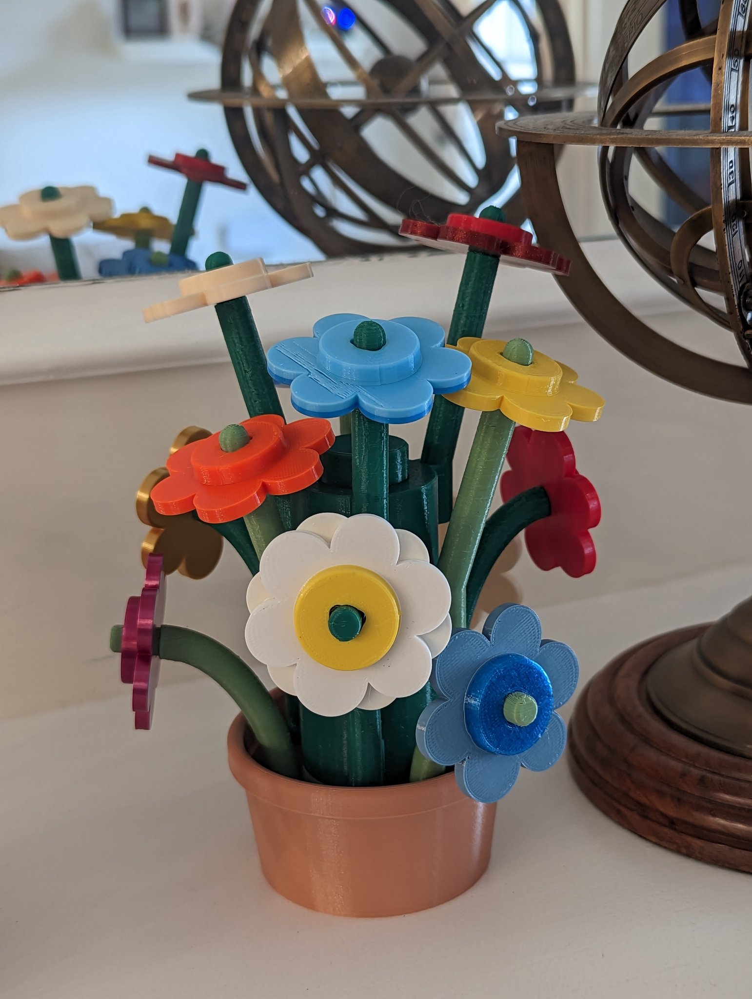 Thân hoa tròn lắp ghép cho mô hình hoa Lego