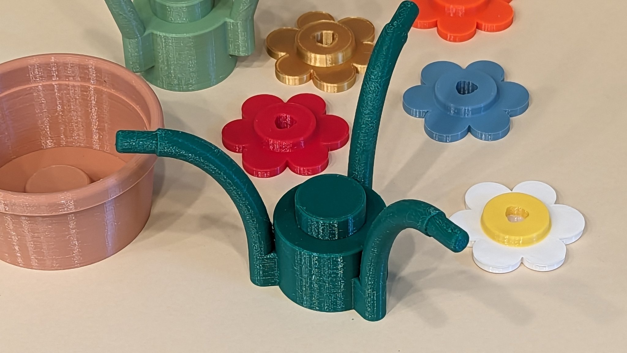 Thân hoa tròn lắp ghép cho mô hình hoa Lego