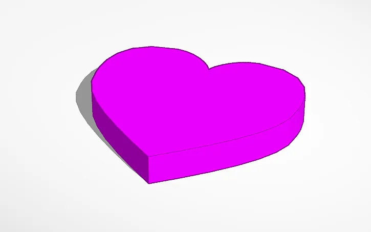 Trái tim đơn giản cho in 3D và tùy chỉnh