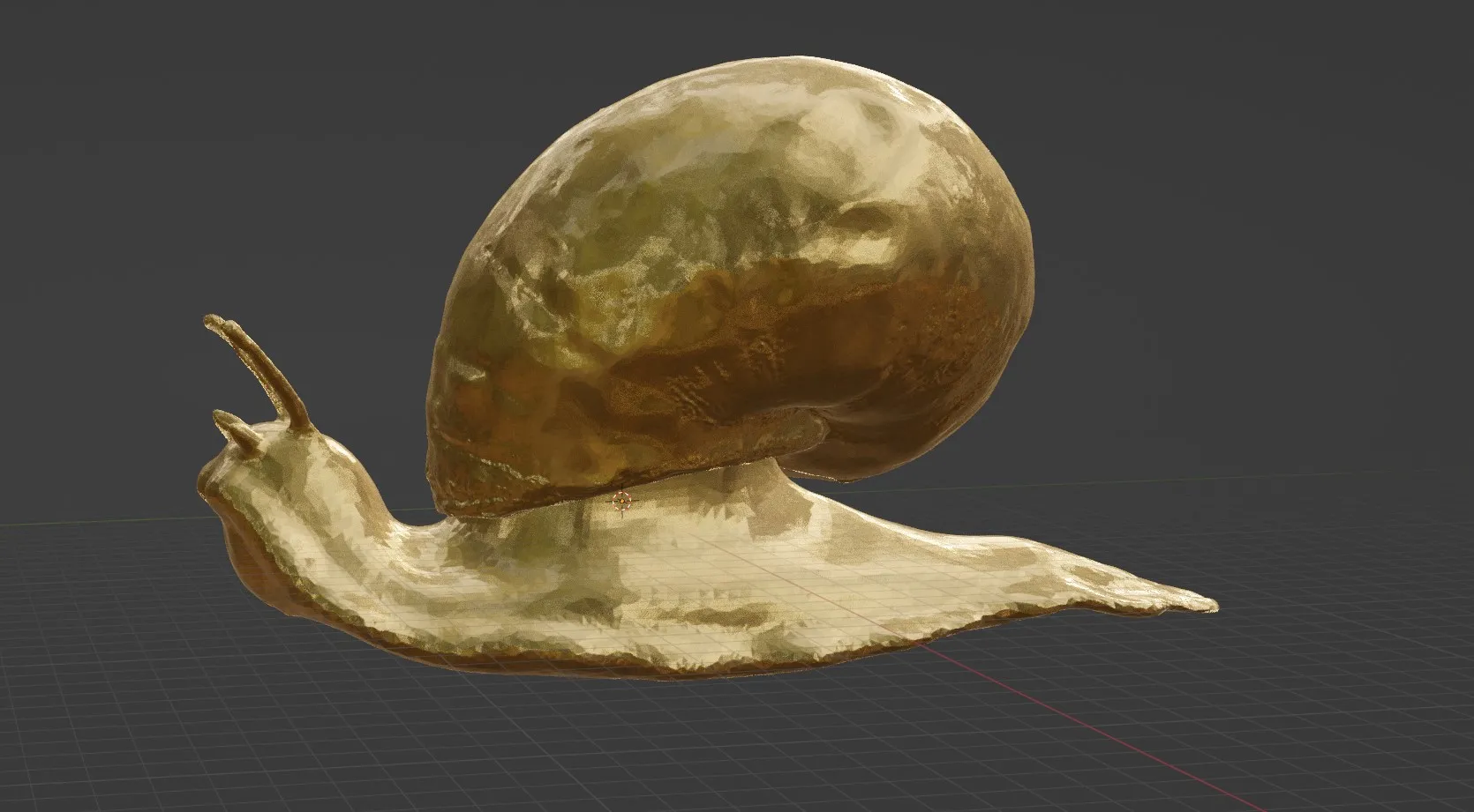 Vỏ ốc và ốc sên điêu khắc 3D chi tiết