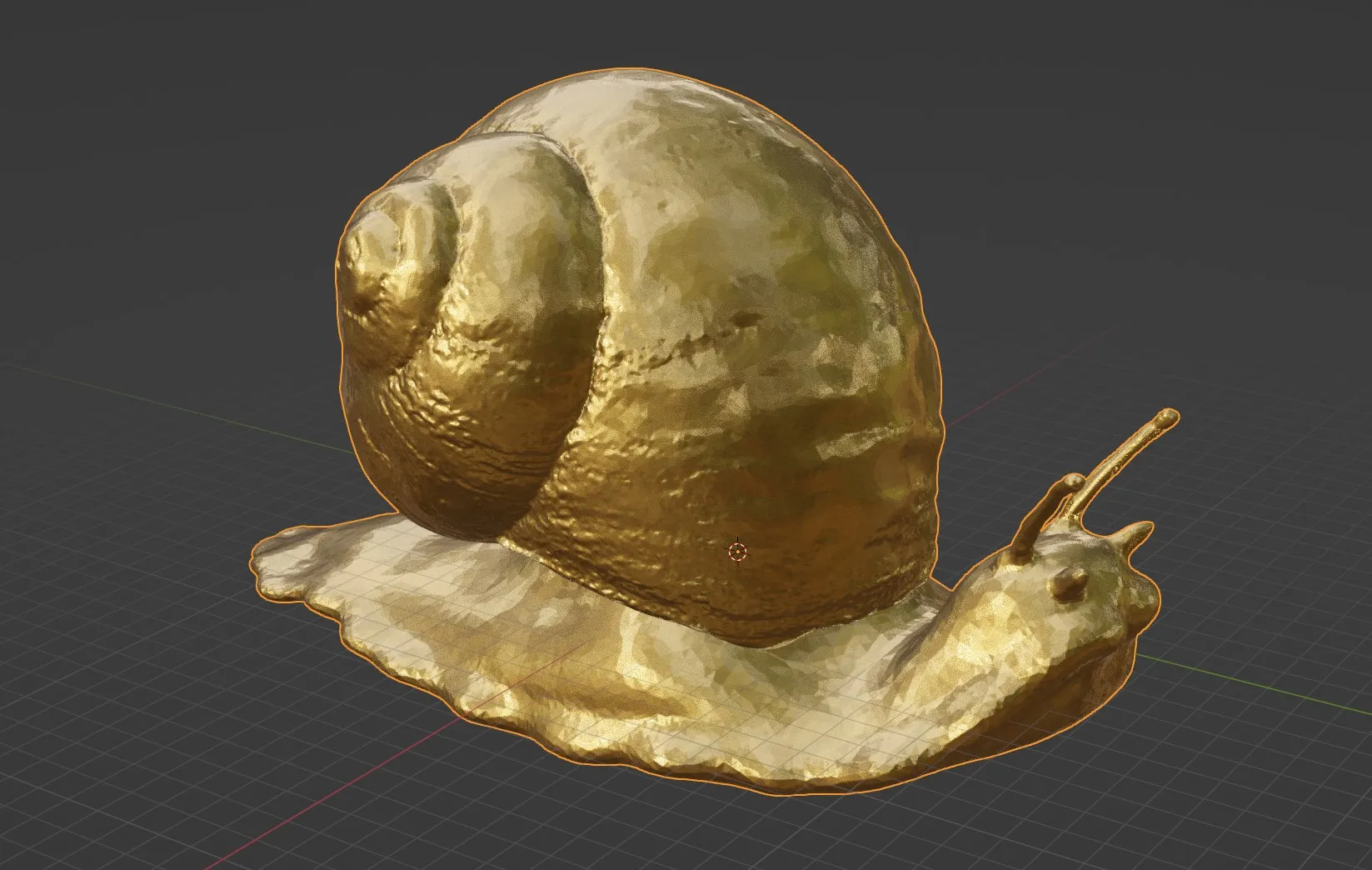 Vỏ ốc và ốc sên điêu khắc 3D chi tiết