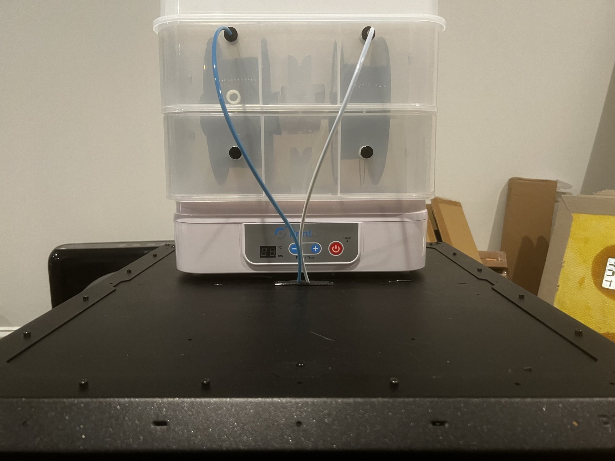 Nắp chụp trên cùng cho hộp Prusa với 2 lỗ truy cập PTFE