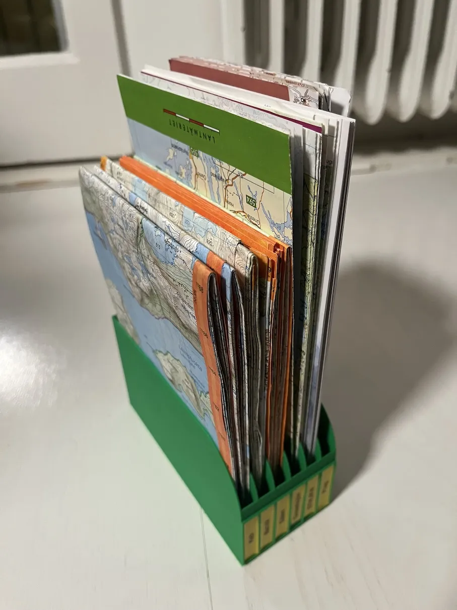 Thư mục lưu trữ bản đồ địa hình cho đi bộ đường dài