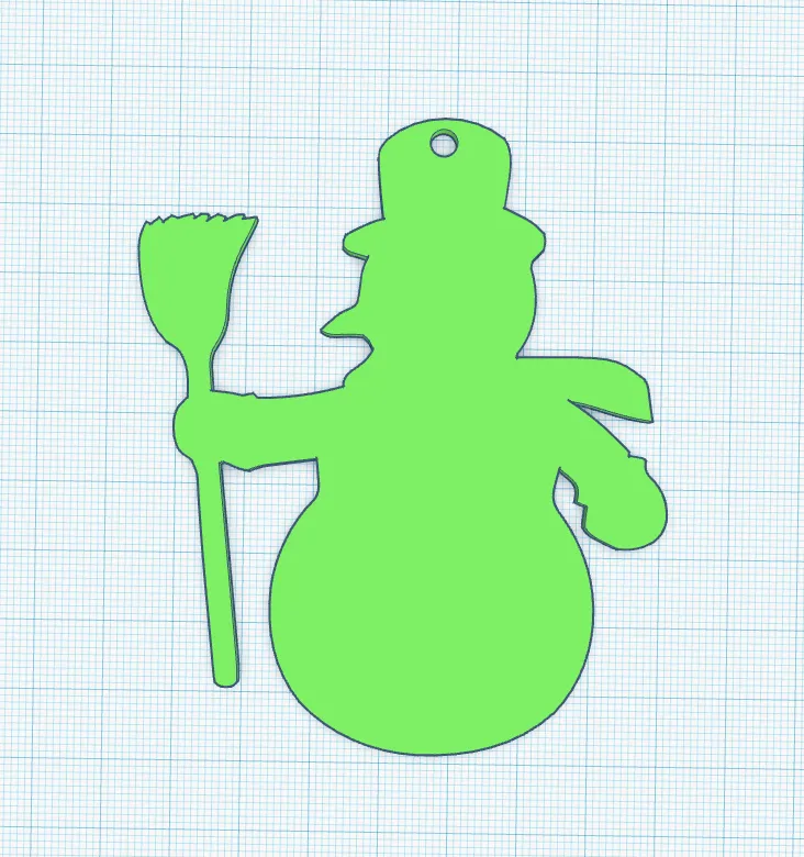 Mô hình người tuyết trang trí Giáng sinh dễ in