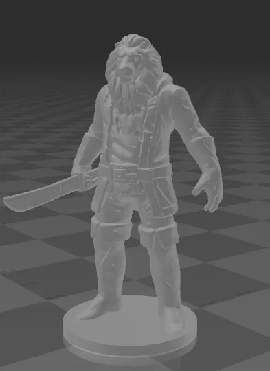 Tượng Jason Voorhees với đầu sư tử độc đáo