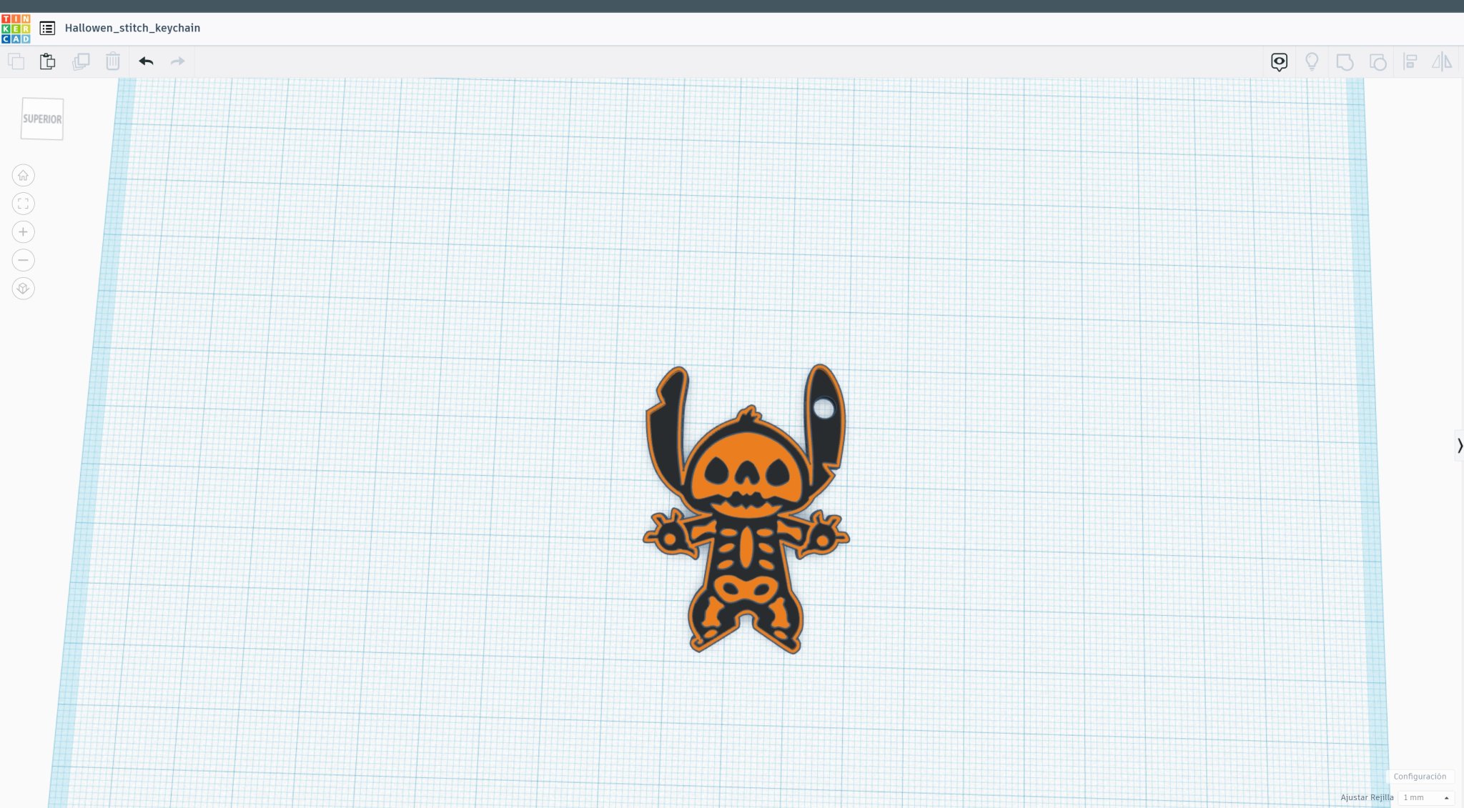 Móc khóa Stitch Halloween dễ thương cho trẻ em