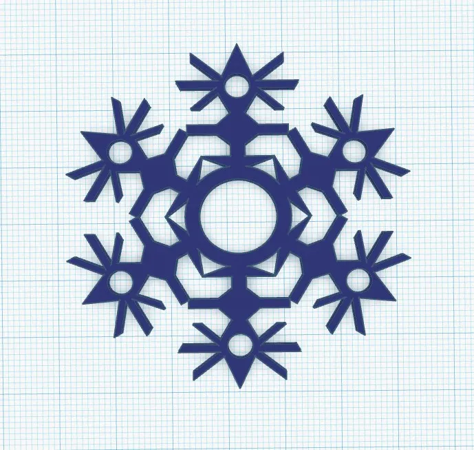 Trang trí hình bông tuyết dễ in cho mùa lễ hội