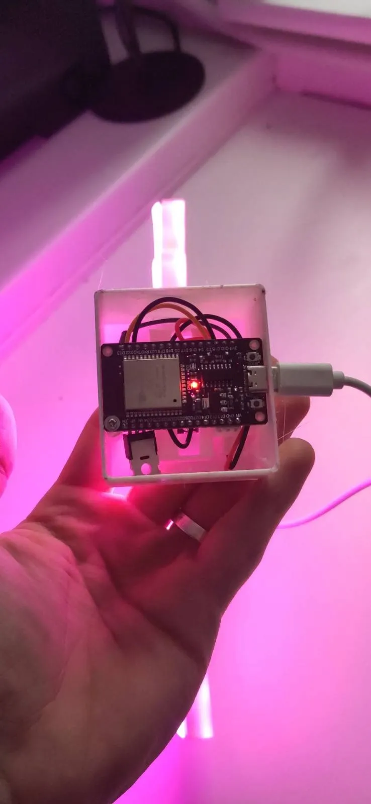 Giá đỡ LED Neon HobbyCraft sử dụng ESP32