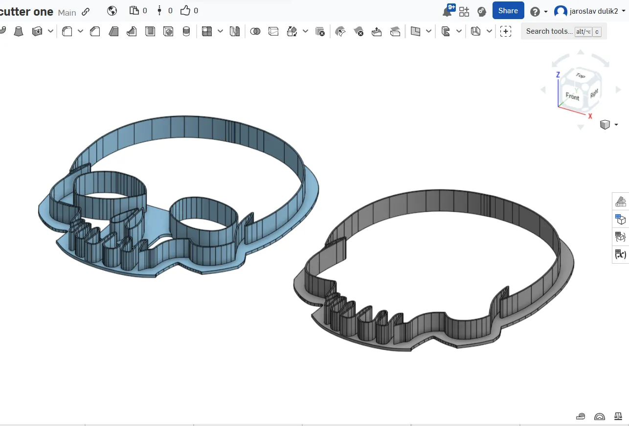 Khuôn bánh quy hình đầu lâu dễ sử dụng