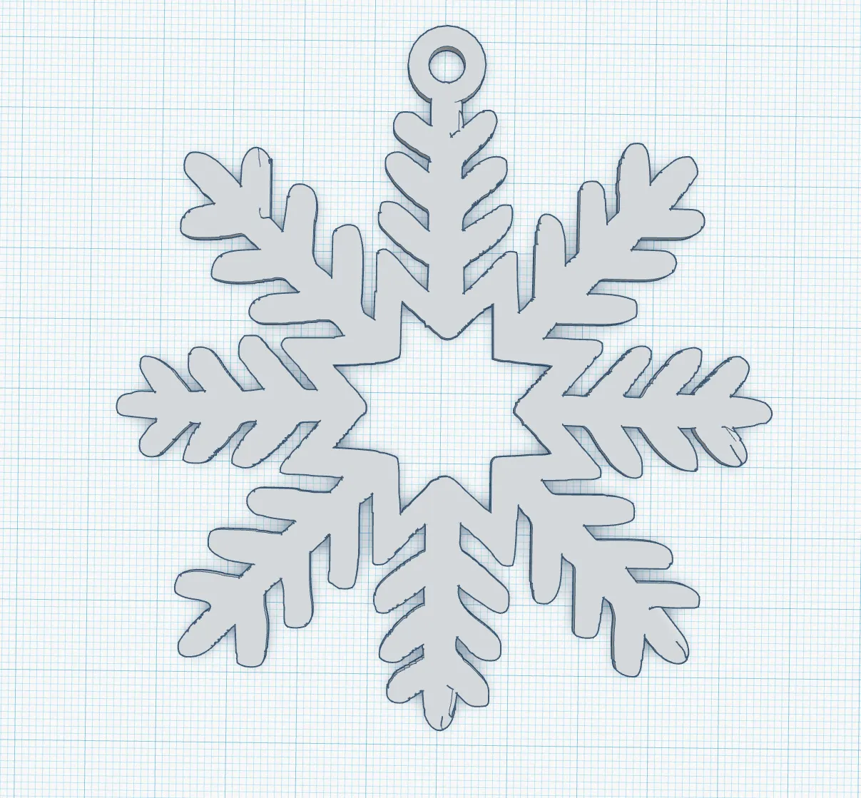 Món đồ trang trí bông tuyết dễ in không cần hỗ trợ