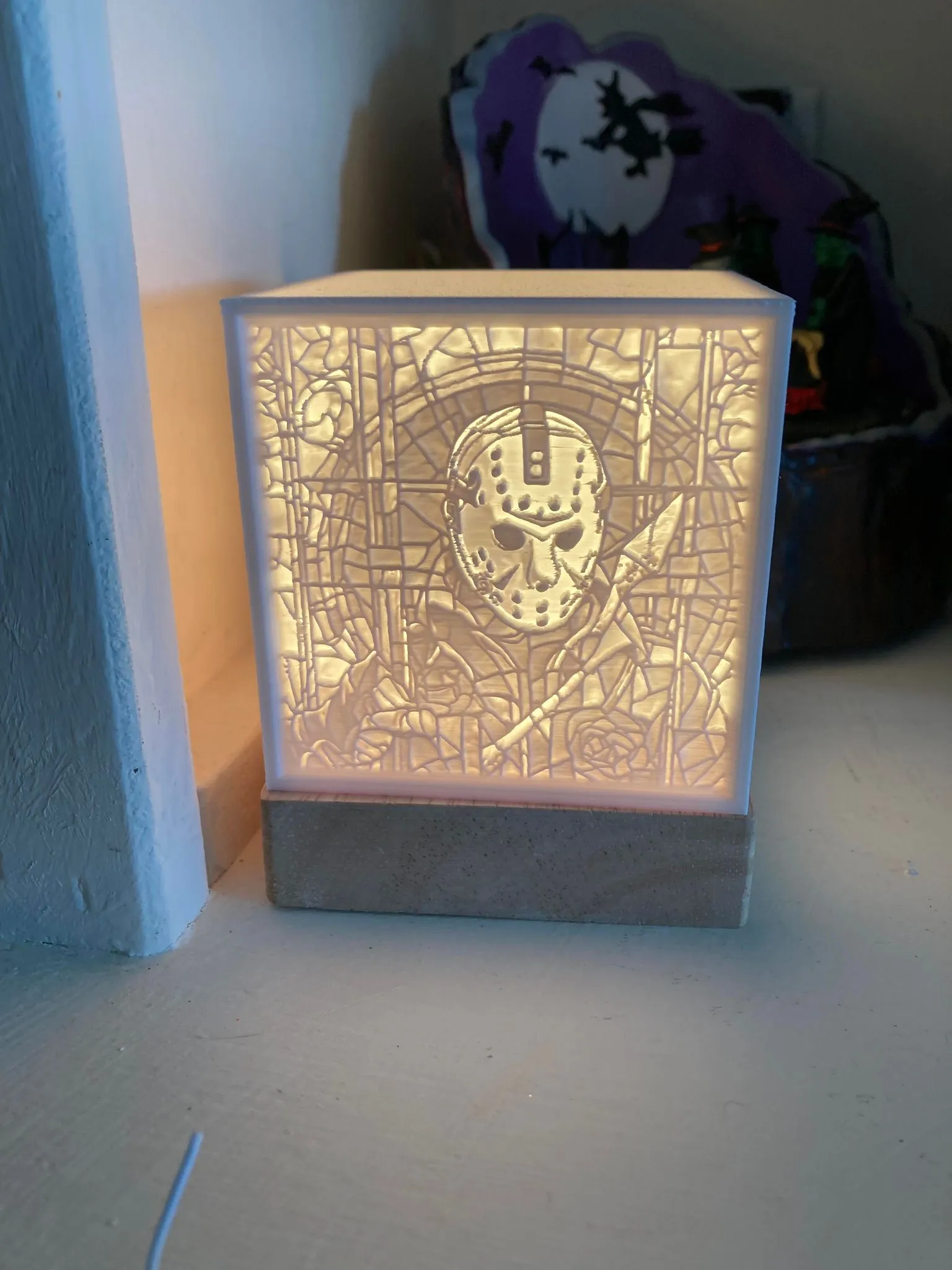Mô hình lithophane Halloween với Michael Myers và bạn bè