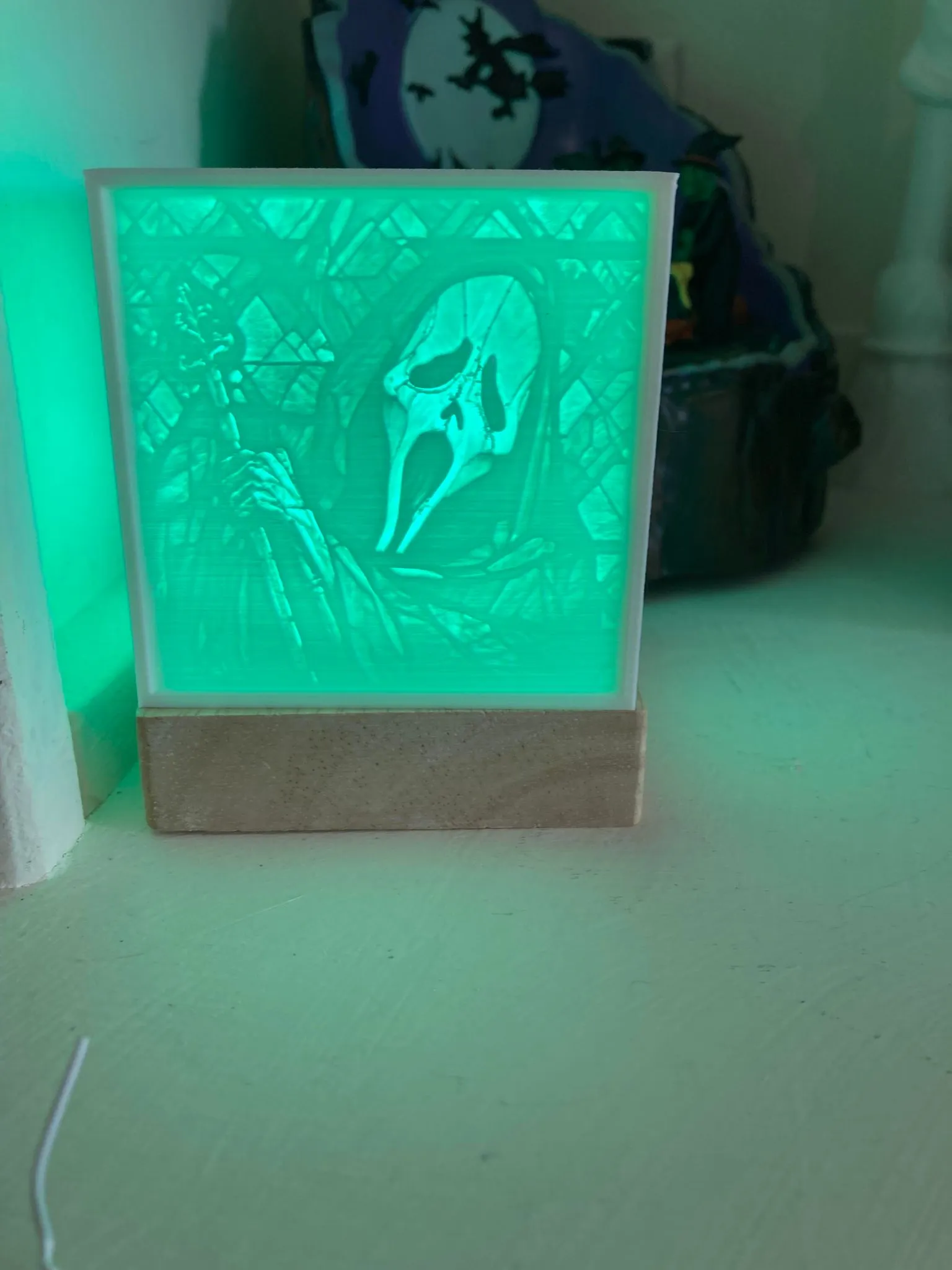 Mô hình lithophane Halloween với Michael Myers và bạn bè