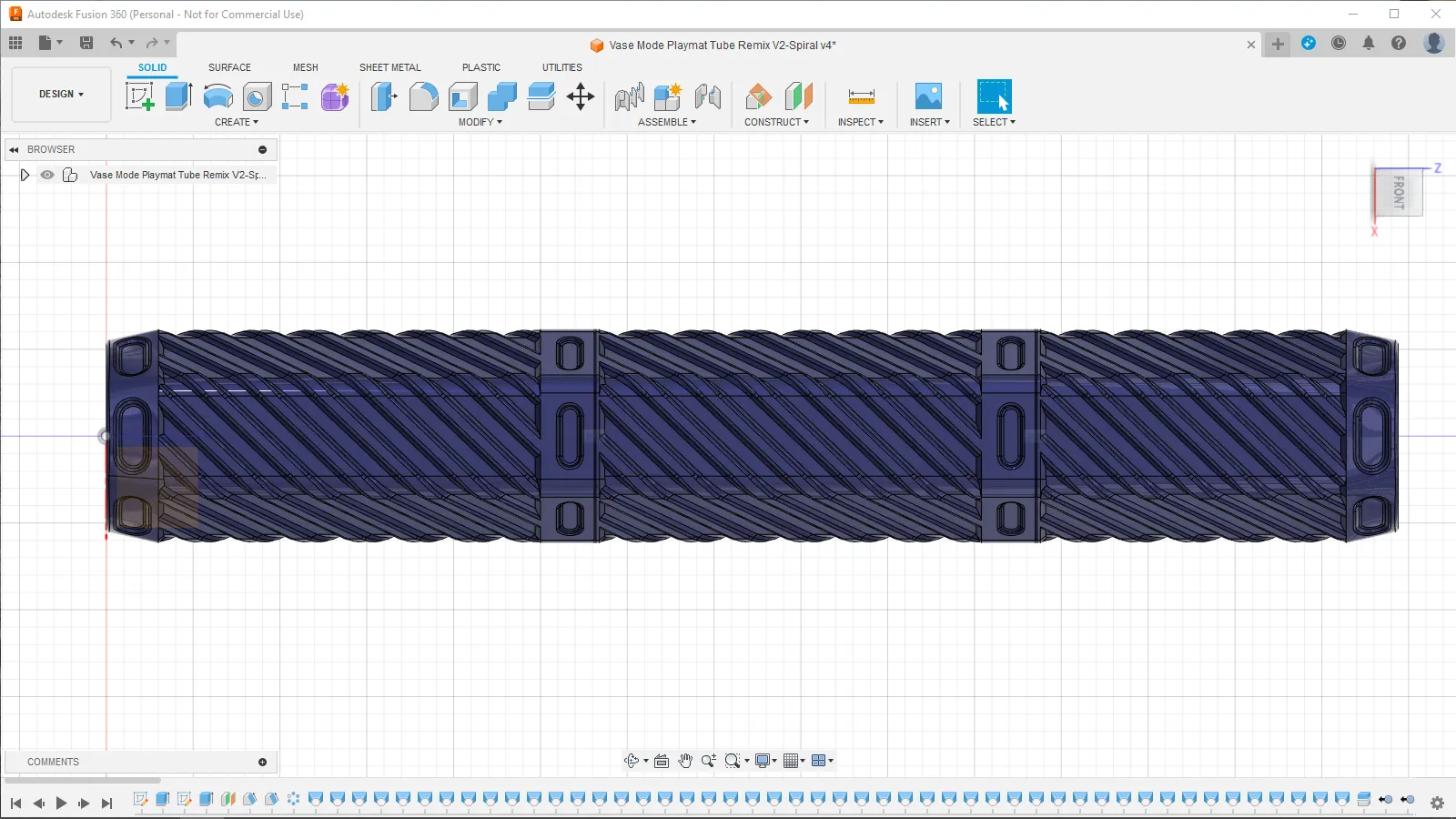 Bình hoa xoắn ốc có tham số điều chỉnh