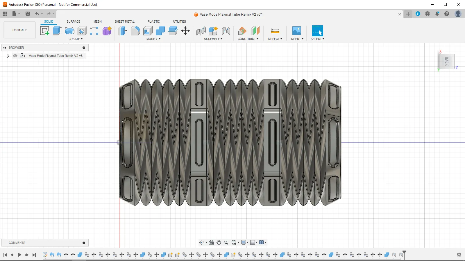 Bình hoa dạng tham số kiểu Zig Zag