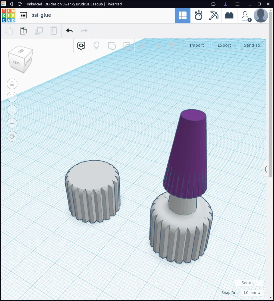 Nắp và vòi keo thay thế cho BSI/Střední