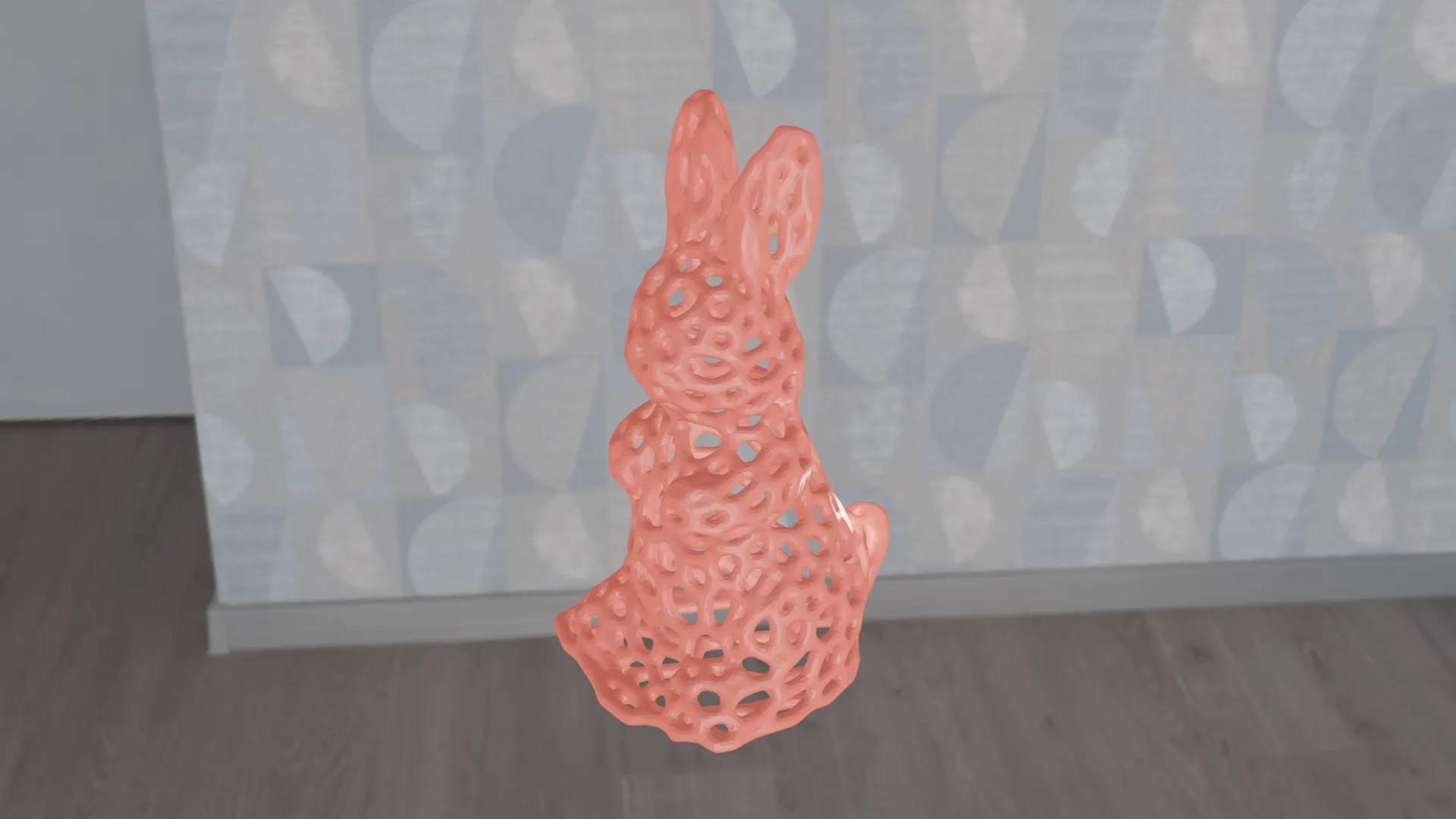 Thỏ Voronoi - Mô hình in 3D độc đáo cho trang trí nhà cửa