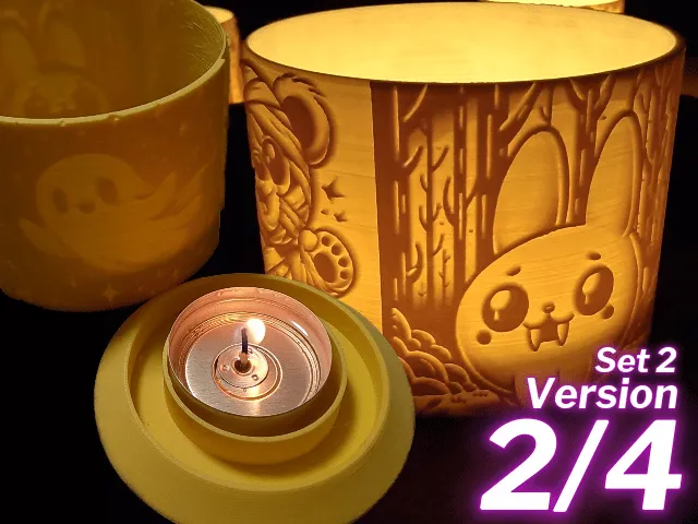 Đèn lồng Halloween cho nến tealight hoặc LED