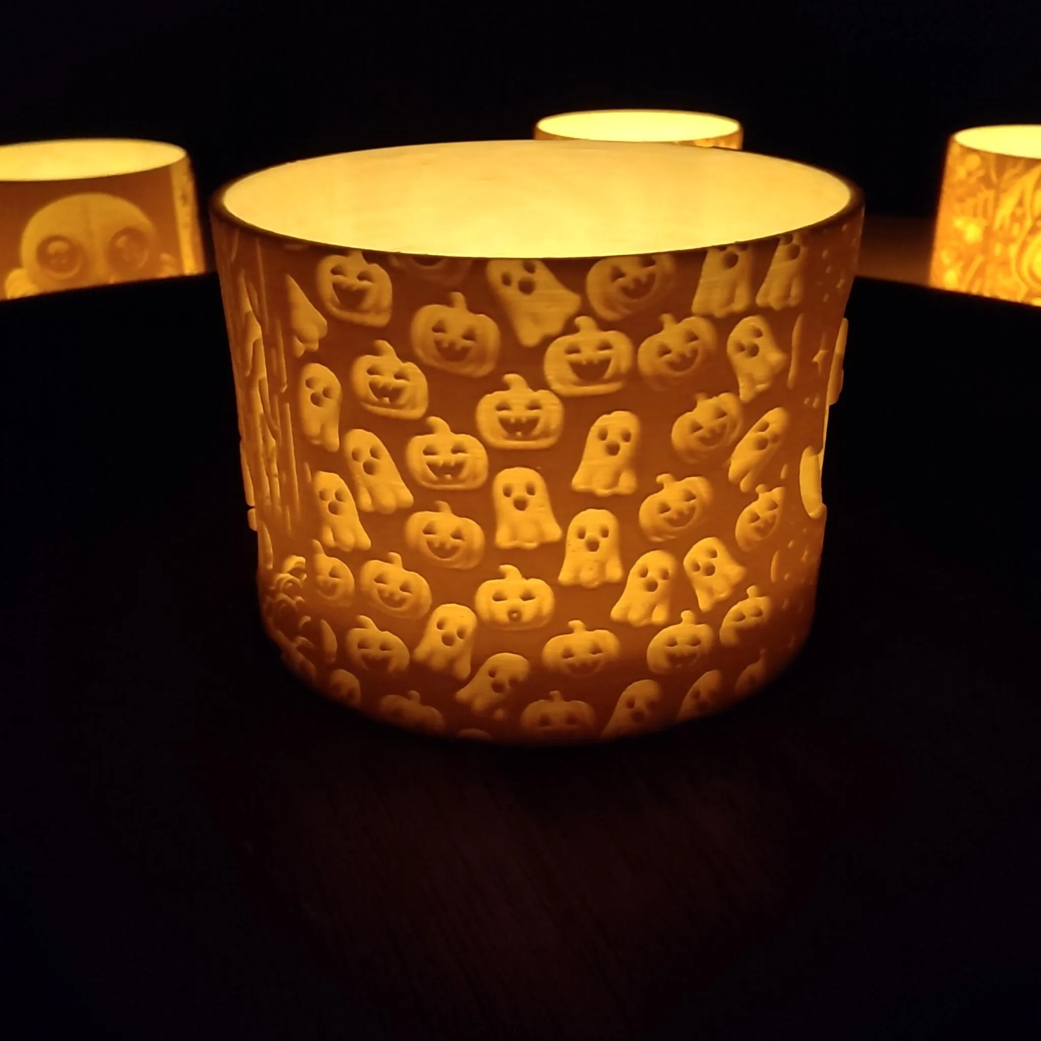 Đèn lồng Halloween cho nến tealight hoặc LED