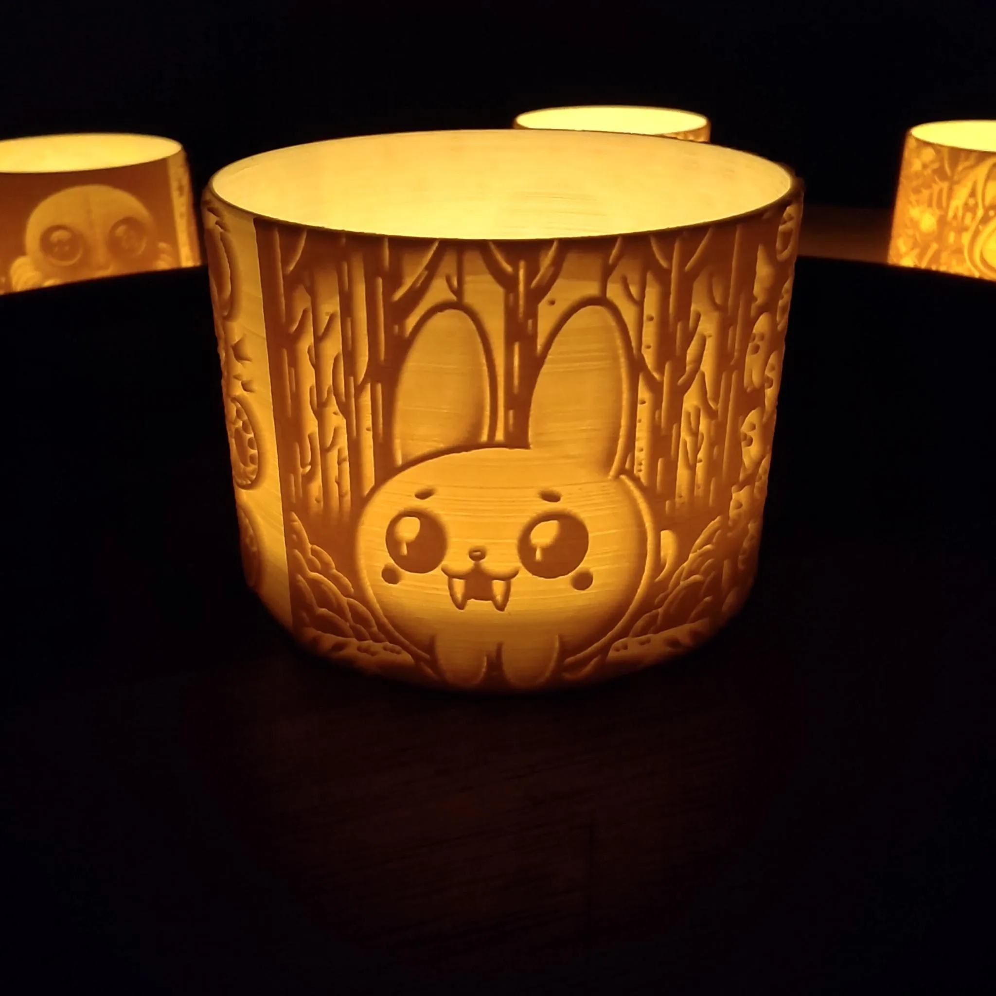 Đèn lồng Halloween cho nến tealight hoặc LED