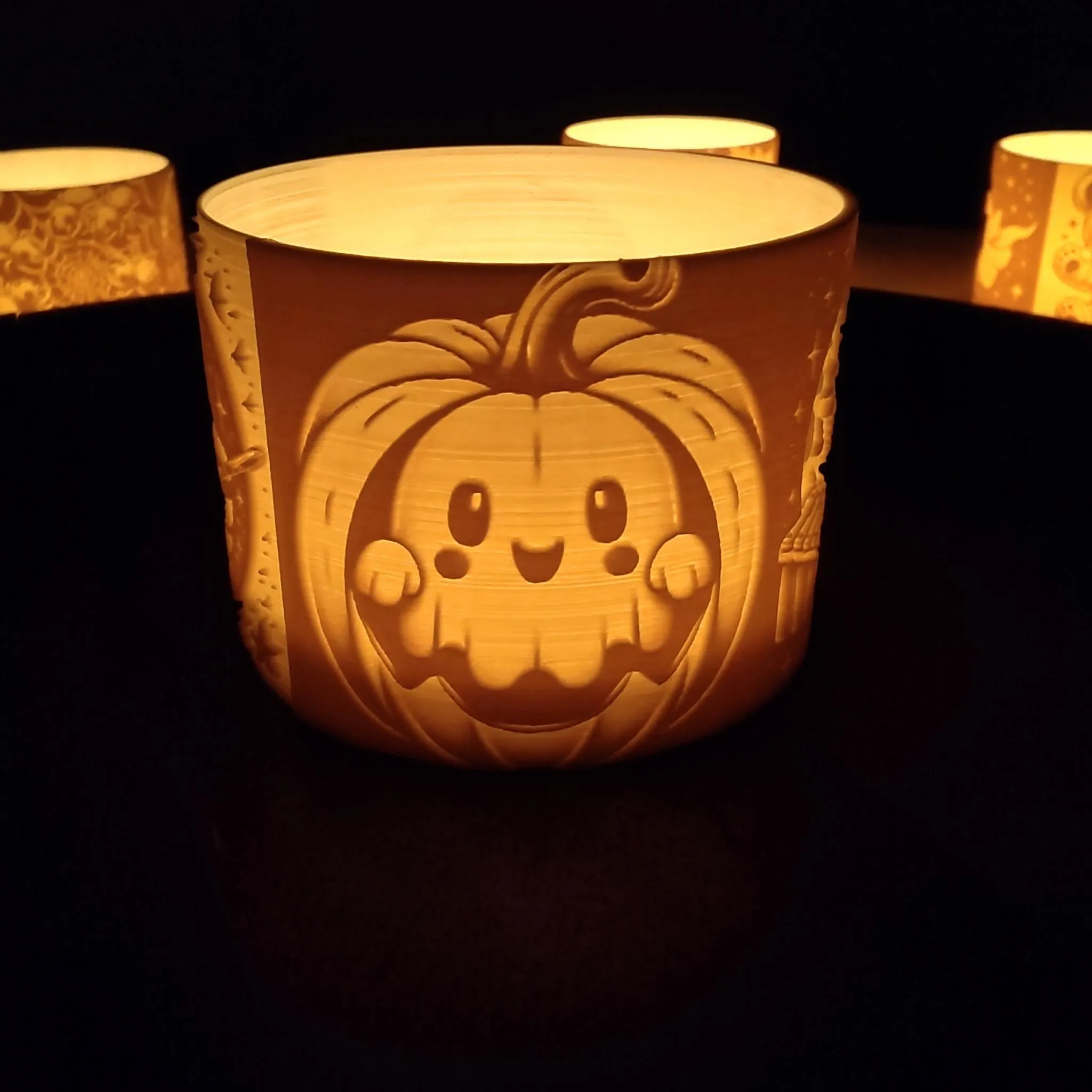 Đèn lồng Halloween cho nến tealight hoặc LED
