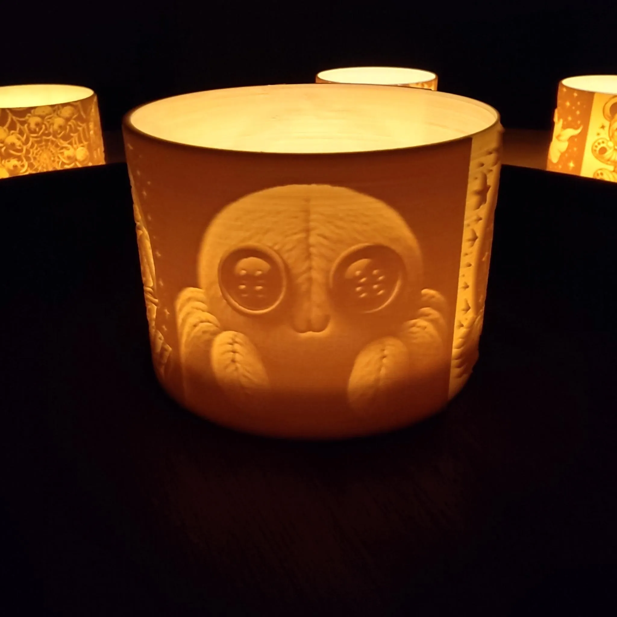 Đèn lồng Halloween cho nến tealight hoặc LED