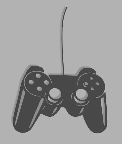 Joytick 2D trang trí tường cho phòng game