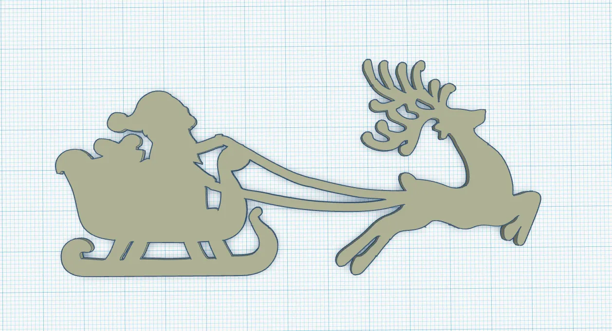 Xe trượt tuyết của Ông Già Noel dễ in 3D