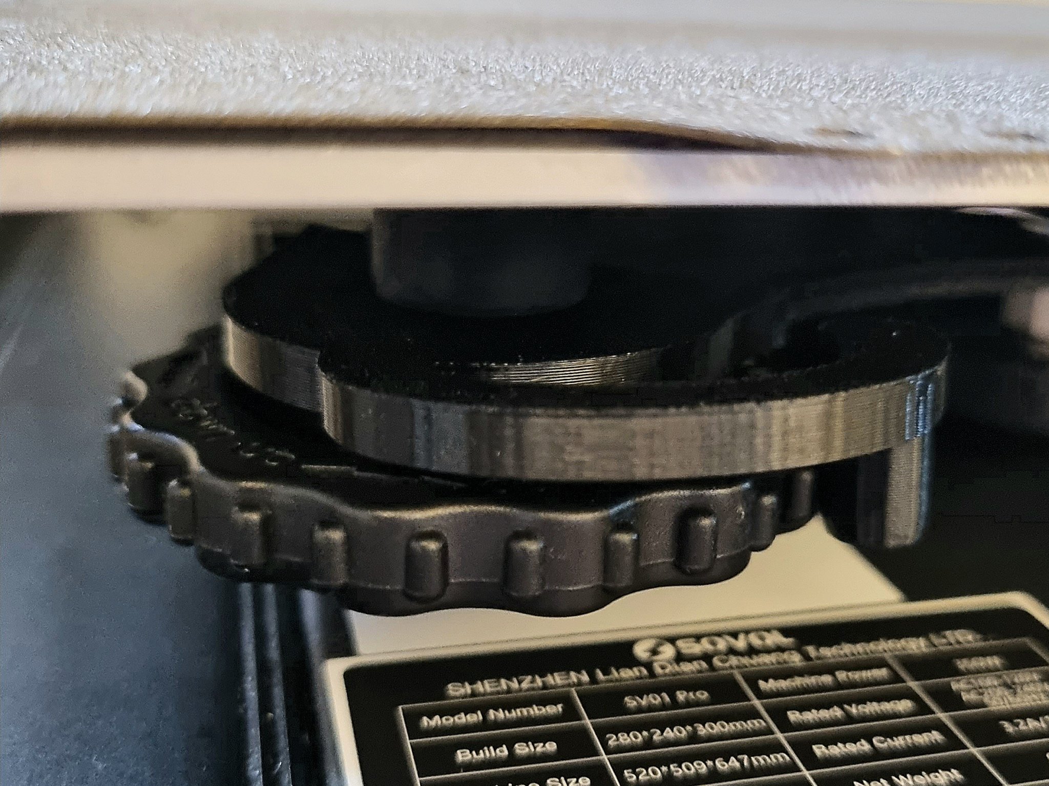 Kẹp bánh xe căn chỉnh giường Sovol SV01 Pro có tay cầm