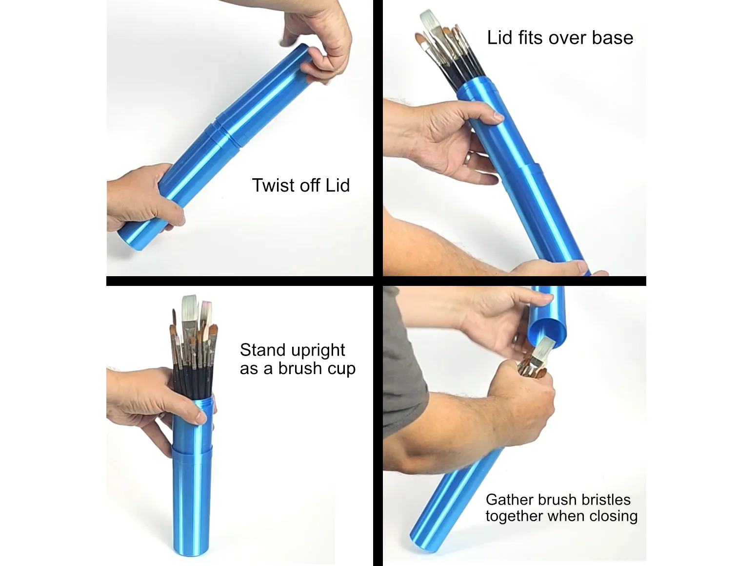 Ống đựng cọ và bút tiện lợi cho chuyến đi