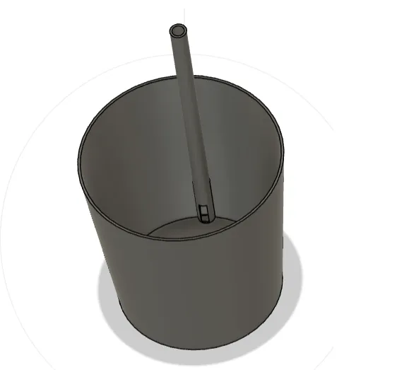 Cốc thủy tinh có ống hút tích hợp