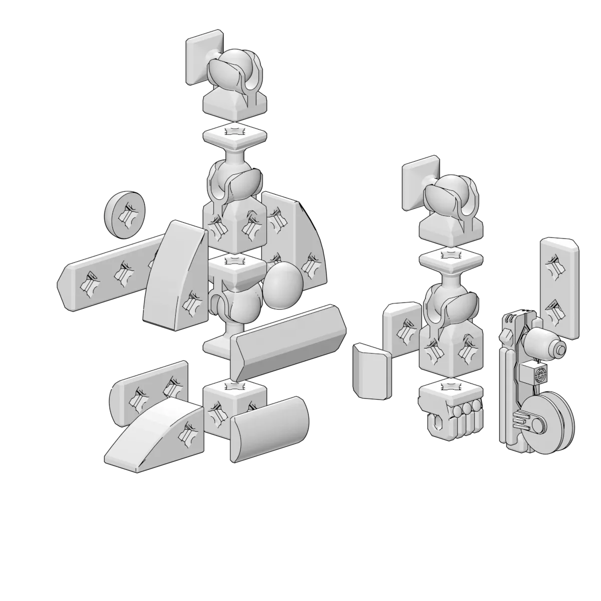 Bộ lắp ráp Mecha Chiến đấu Captain Recreator