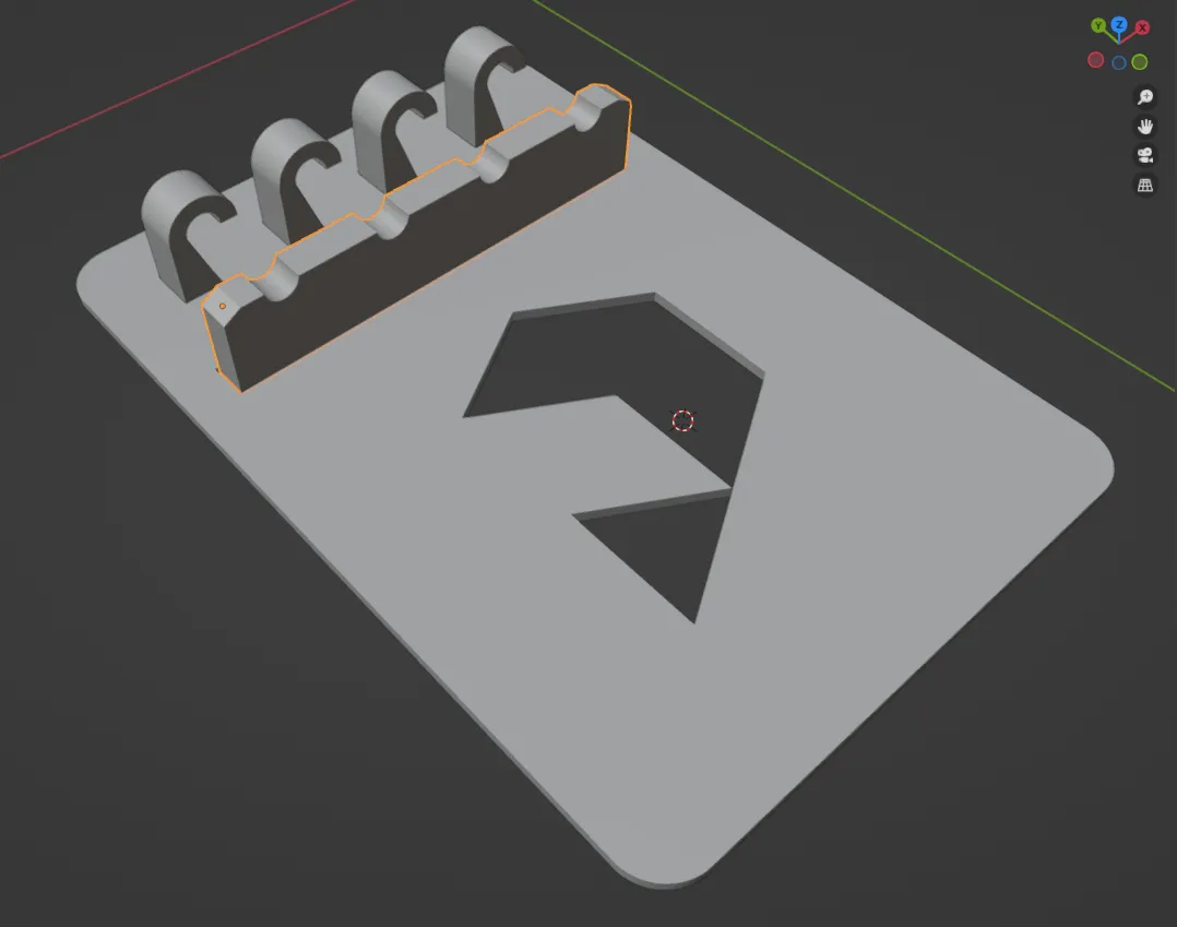 Giá đỡ cọ vẽ đơn giản cho bốn cọ vẽ