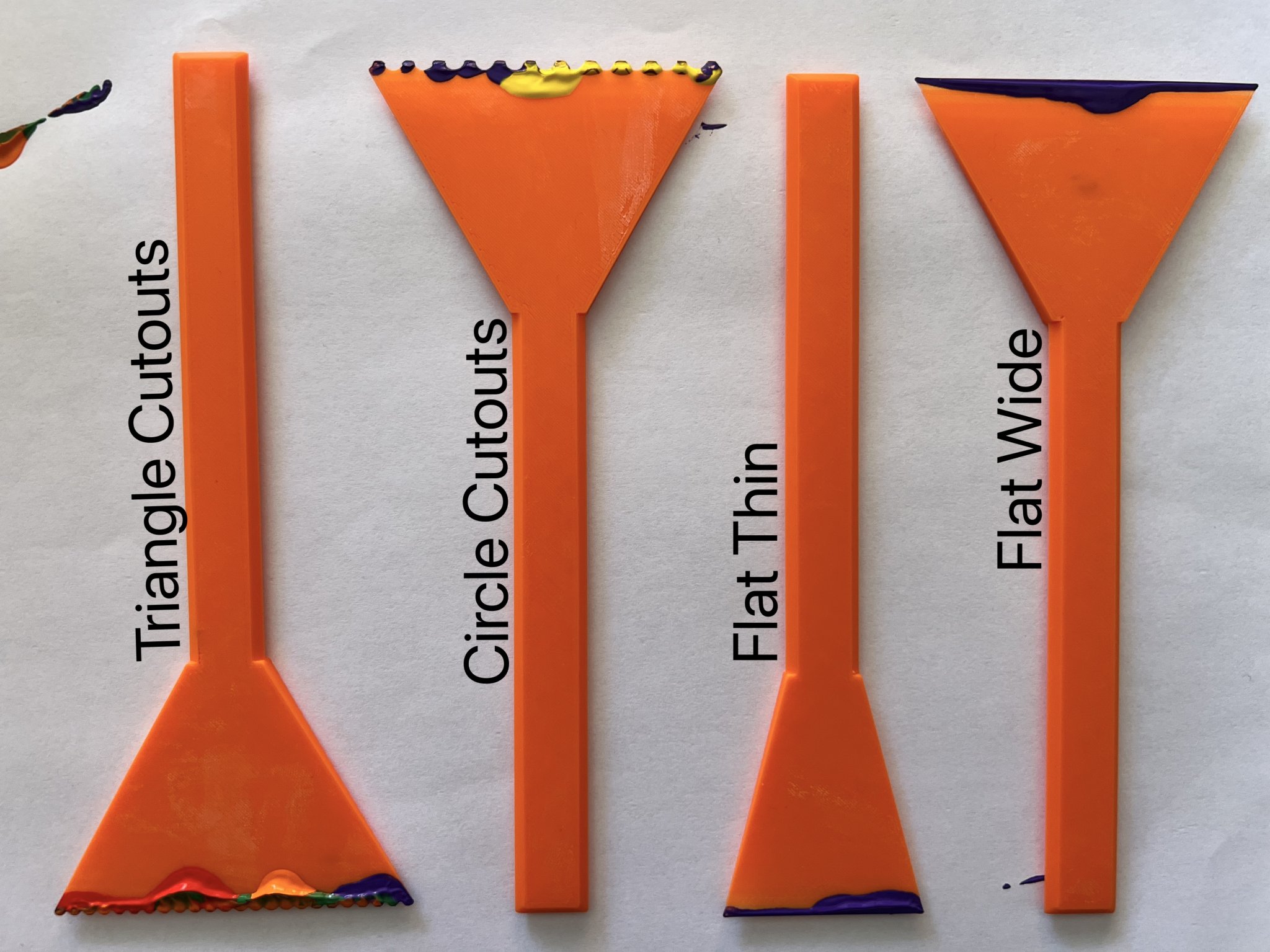 Bộ dụng cụ spatula nghệ sĩ 4 món cho hội họa