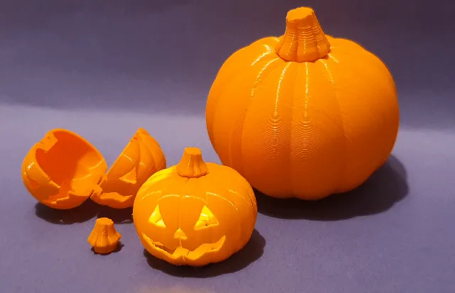 Hộp bí ngô lớn và nhỏ in tại chỗ