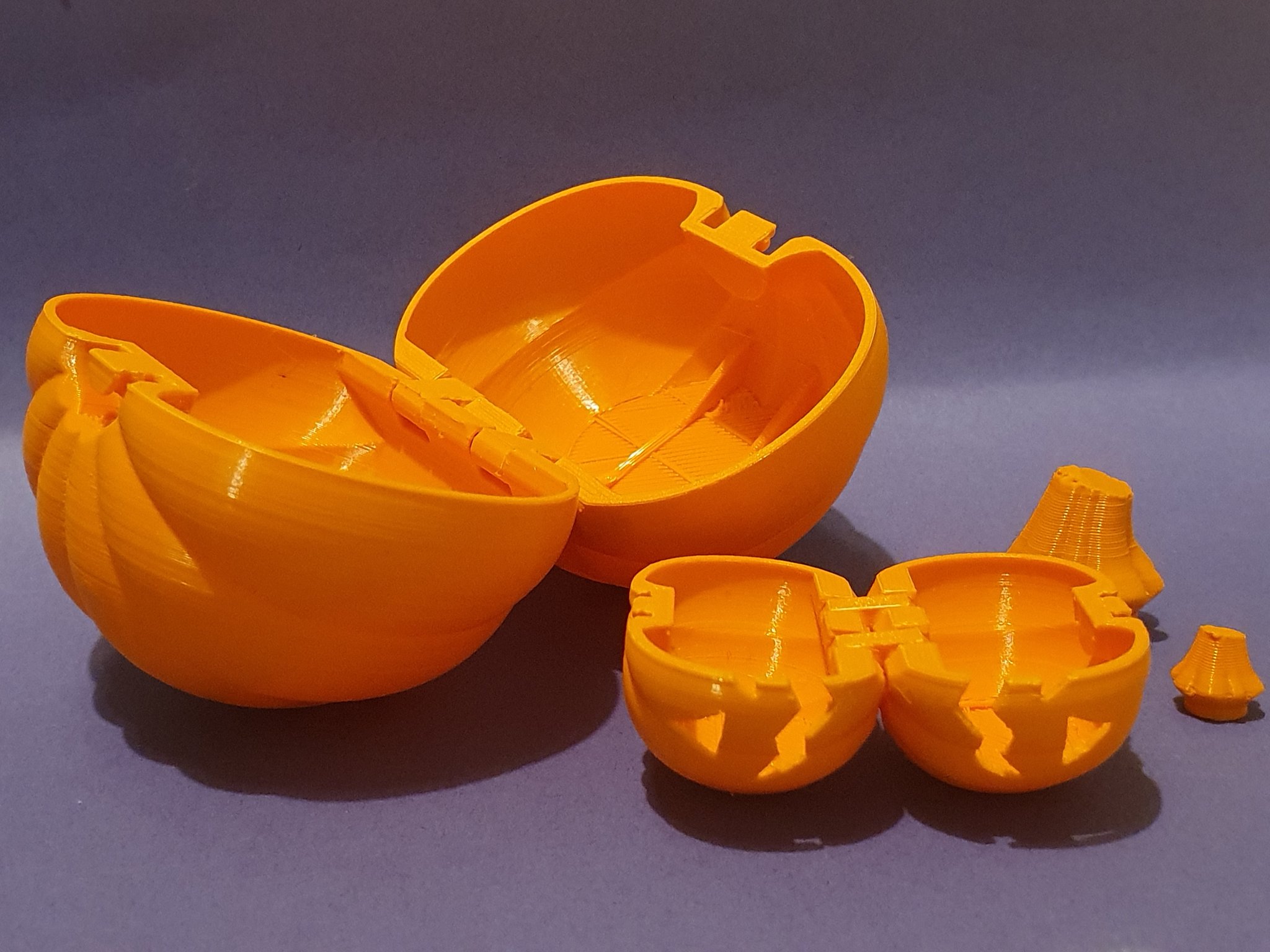 Hộp bí ngô lớn và nhỏ in tại chỗ