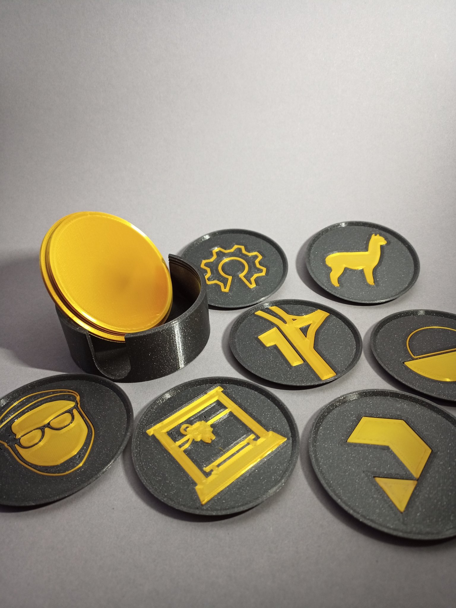 Bộ lót ly kỷ niệm 10 năm Prusa cho máy in 3D