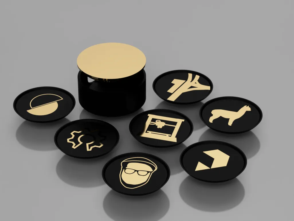 Bộ lót ly kỷ niệm 10 năm Prusa cho máy in 3D