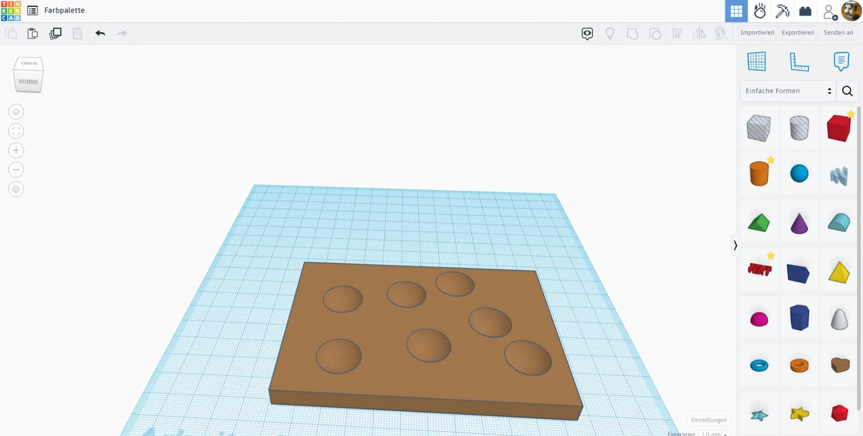 Bảng màu sắc cho nghệ thuật vẽ tranh 3D