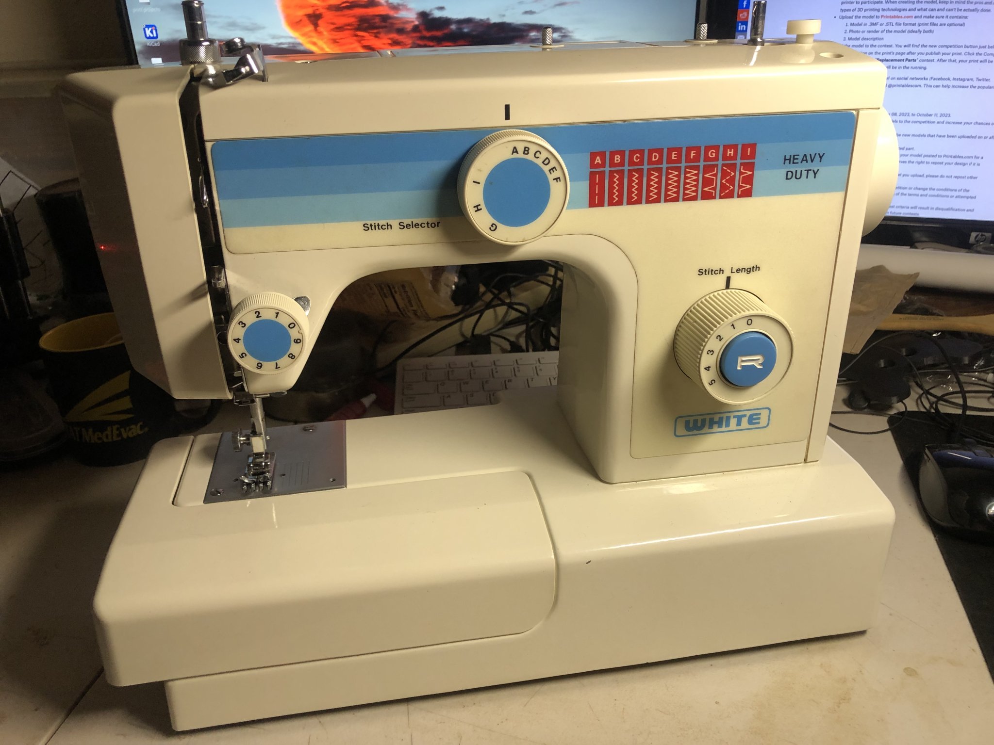 Bộ phận chốt cần máy may White model #1455