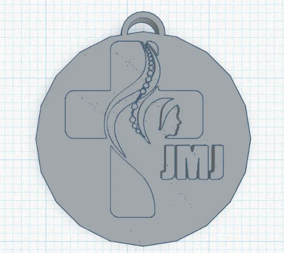 Móc khóa JMJ nhỏ với logo đặc trưng