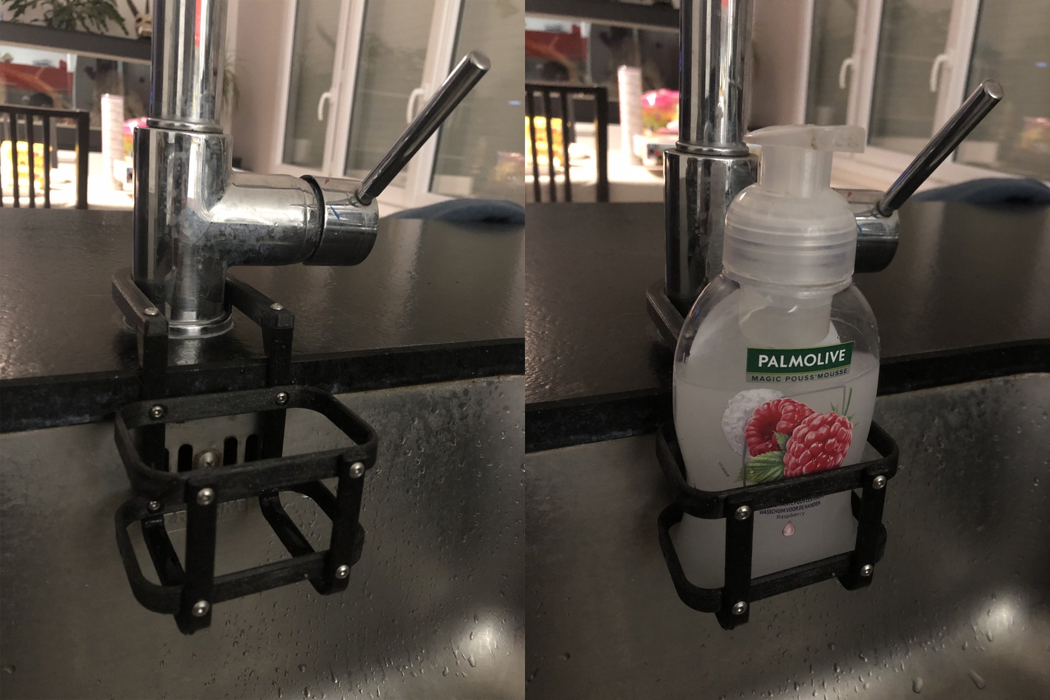 Giá đỡ xà phòng lỏng ngăn ngừa trượt trên bề mặt làm việc