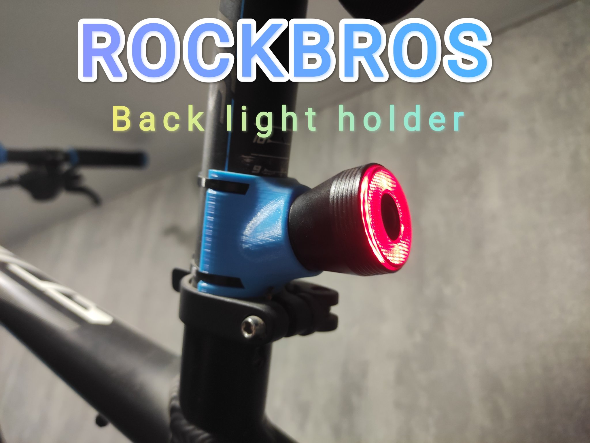 Đèn hậu xe đạp RockBros gắn vào ghi đông với đường kính 31...