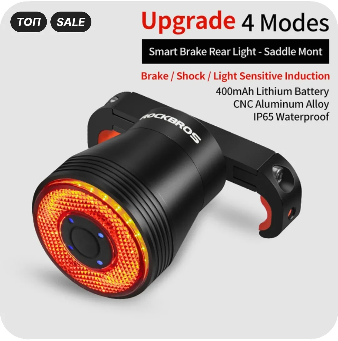 Đèn hậu xe đạp RockBros gắn vào ghi đông với đường kính 31...