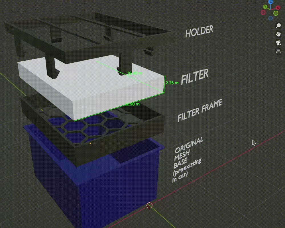 Khung lọc cabin cho xe VW Lupo