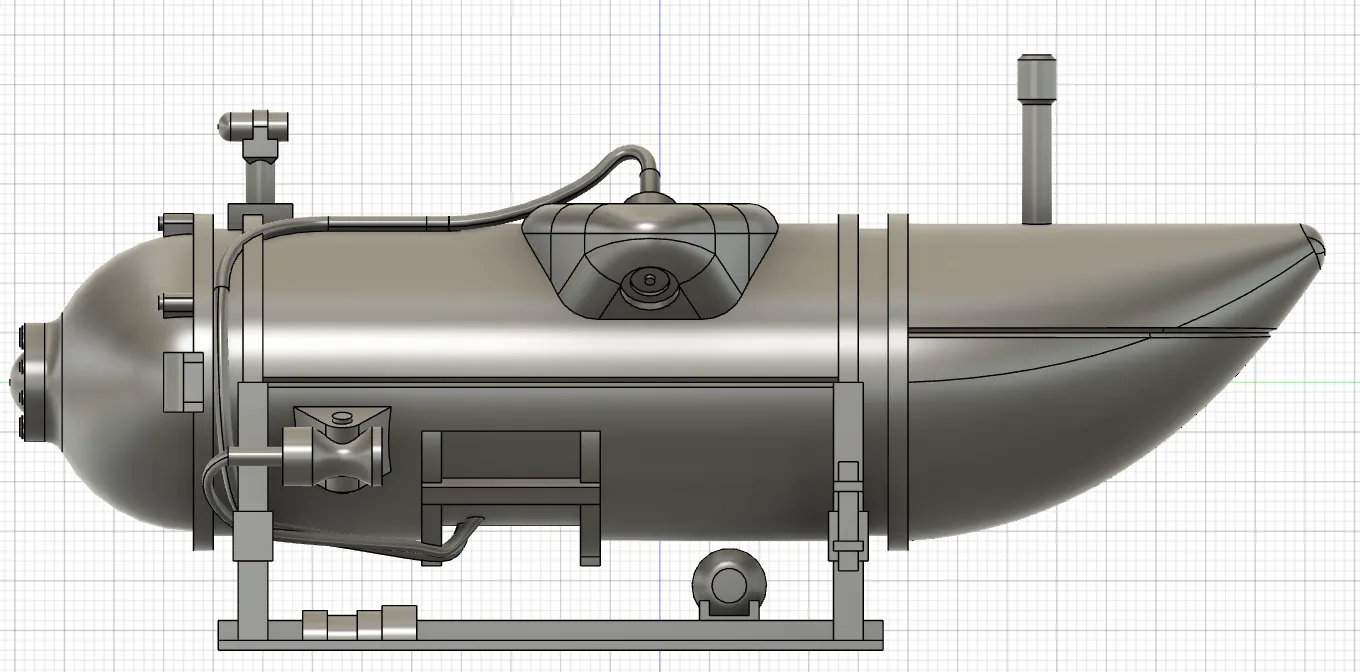 Mô hình tàu ngầm OceanGate Titan V2