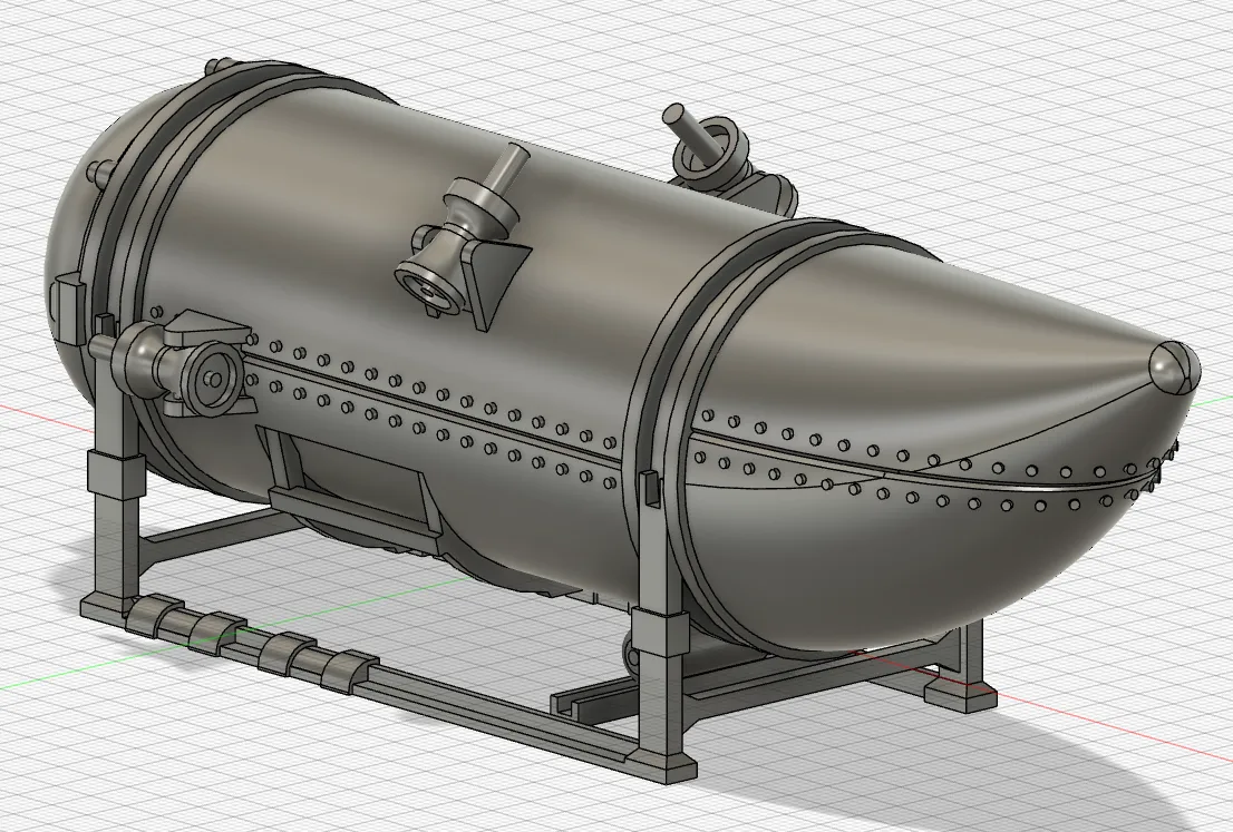 Mô hình tàu ngầm Oceangate Titan tỷ lệ 1:42