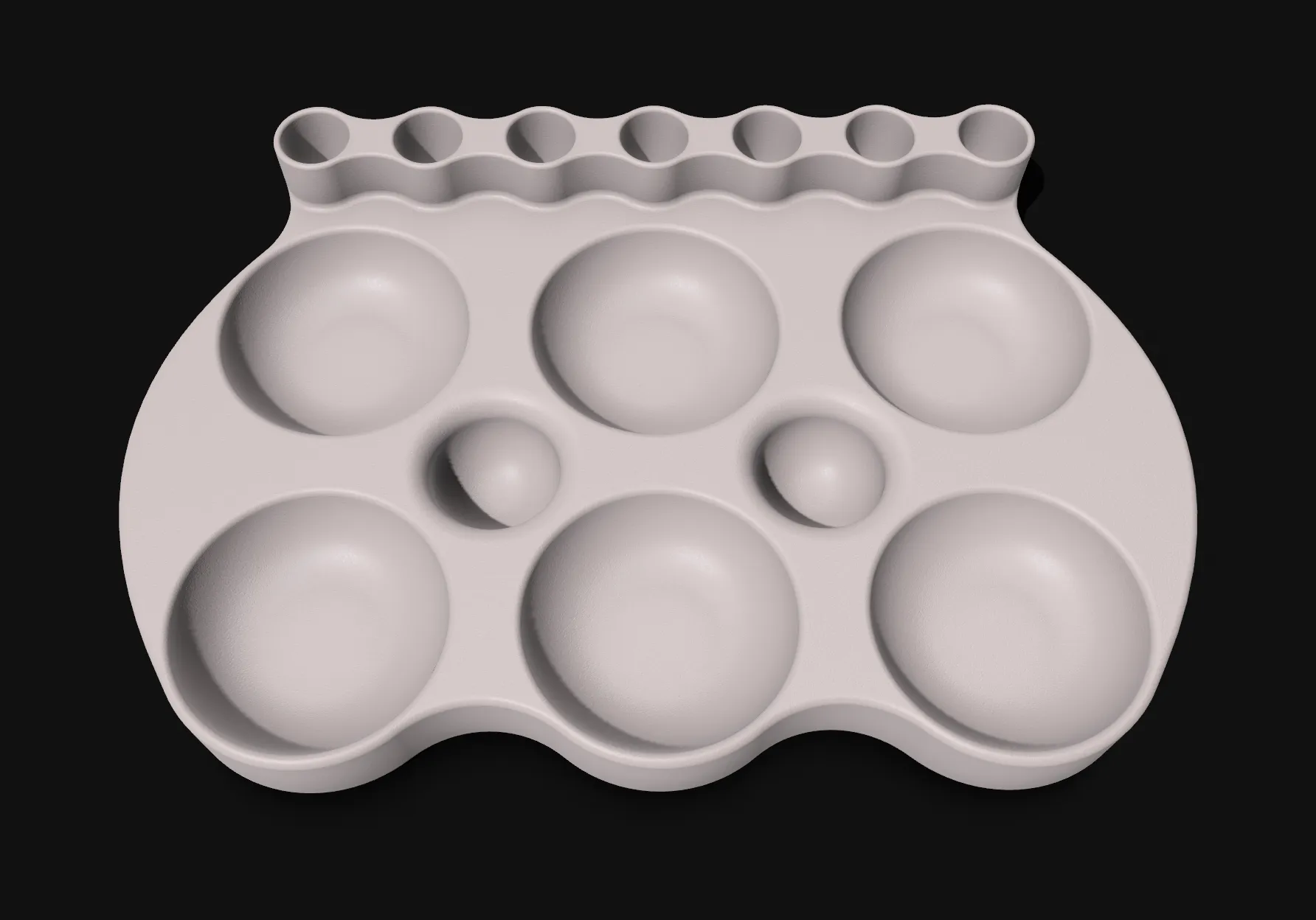 Giá đỡ bảng màu và cọ vẽ tiện lợi không cần hỗ trợ