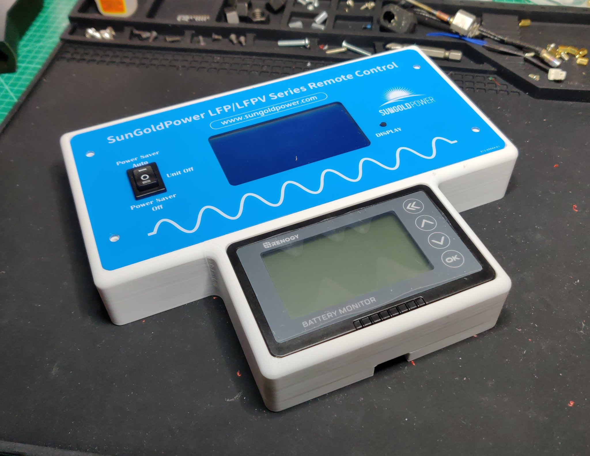 Giá đỡ màn hình hiển thị cho bộ inverter SunGoldPower và Renogy