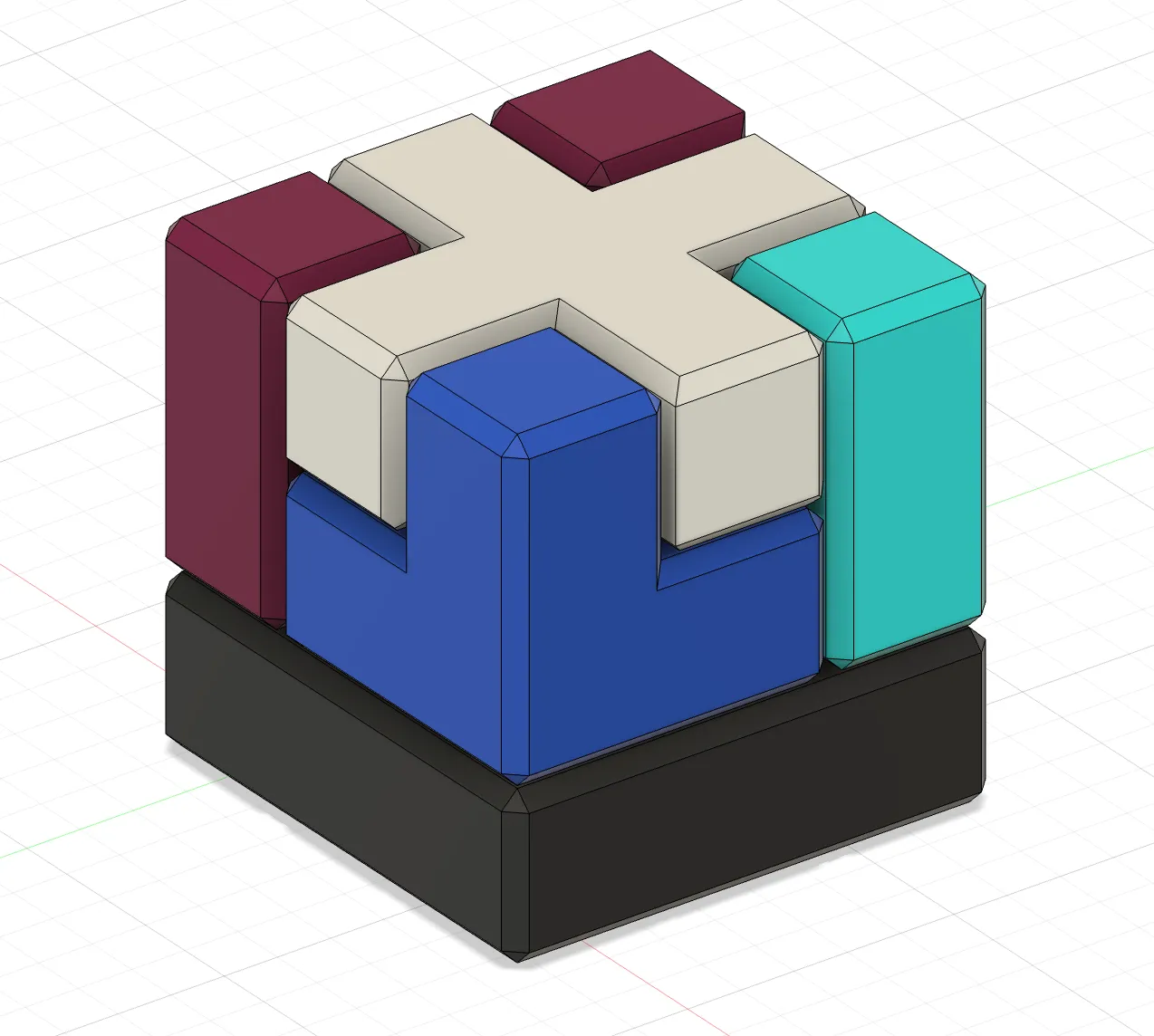 Khối lập phương soma kiểu dáng 3x3 thú vị