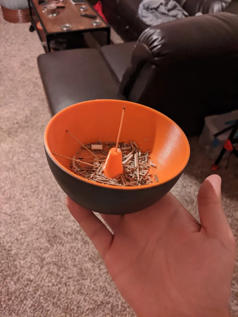 Bát đựng nhang với lỗ giữa 1/16 cho không gian sạch sẽ